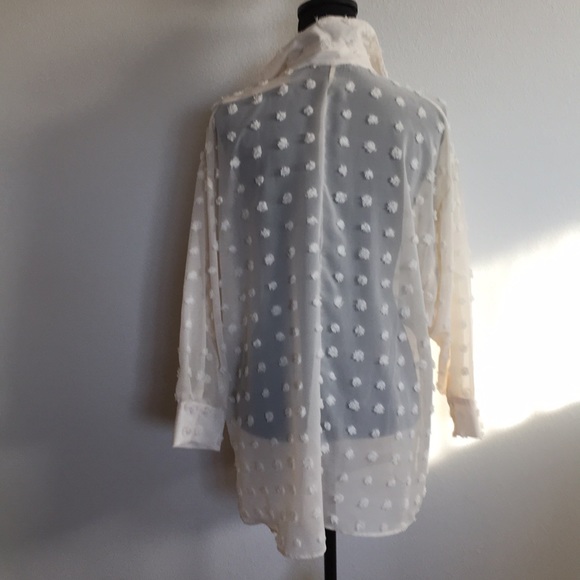 Zara ivory textured shirt - Picture 2 of 6